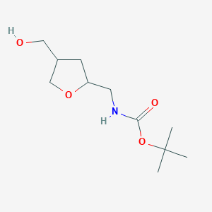 Tert-butyl N-[[4-(hydroxymethyl)oxolan-2-yl]methyl]carbamate