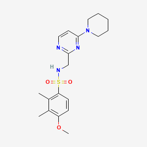 4-methoxy-2,3-dimethyl-N-((4-(piperidin-1-yl)pyrimidin-2-yl)methyl)benzenesulfonamide