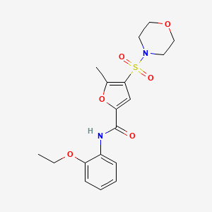 N-(2-ethoxyphenyl)-5-methyl-4-(morpholinosulfonyl)furan-2-carboxamide