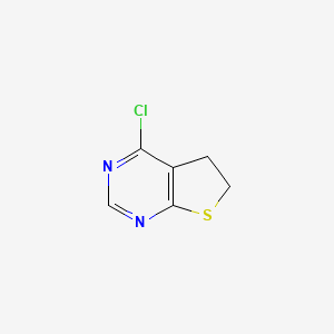 molecular formula C6H5ClN2S B2758752 4-chloro-5H,6H-thieno[2,3-d]pyrimidine CAS No. 2416235-27-1