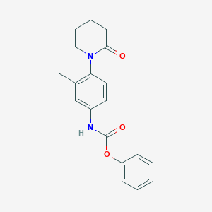 molecular formula C19H20N2O3 B2758755 phenyl N-[3-methyl-4-(2-oxopiperidin-1-yl)phenyl]carbamate CAS No. 941872-68-0