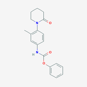 Phenyl (3-methyl-4-(2-oxopiperidin-1-yl)phenyl)carbamate