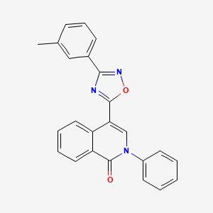 2-phenyl-4-(3-(m-tolyl)-1,2,4-oxadiazol-5-yl)isoquinolin-1(2H)-one