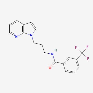 N-(3-(1H-pyrrolo[2,3-b]pyridin-1-yl)propyl)-3-(trifluoromethyl)benzamide