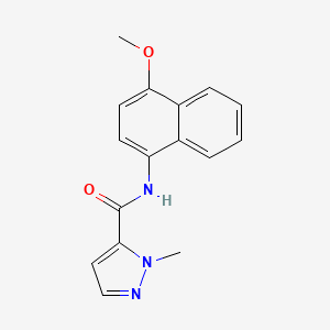 N-(4-methoxynaphthalen-1-yl)-1-methyl-1H-pyrazole-5-carboxamide