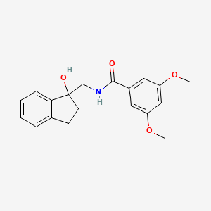 N-((1-hydroxy-2,3-dihydro-1H-inden-1-yl)methyl)-3,5-dimethoxybenzamide