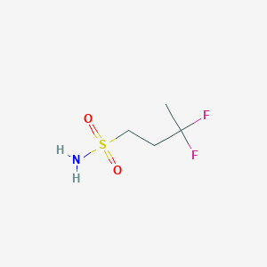 molecular formula C4H9F2NO2S B2758772 3,3-Difluorobutane-1-sulfonamide CAS No. 1876664-78-6
