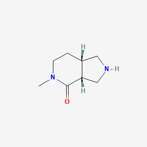 molecular formula C8H14N2O B2758777 Rac-(3aR,7aS)-5-methyloctahydro-4H-pyrrolo[3,4-c]pyridin-4-one CAS No. 1932367-57-1