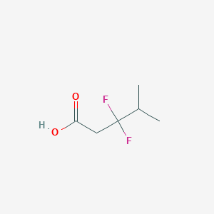 molecular formula C6H10F2O2 B2758796 3,3-Difluoro-4-methylpentanoic acid CAS No. 1550969-56-6