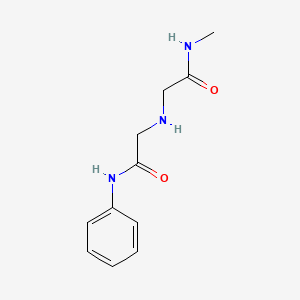 molecular formula C11H15N3O2 B2758812 N-Methyl-2-((2-oxo-2-(phenylamino)ethyl)amino)acetamide CAS No. 1095587-66-8