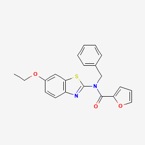 molecular formula C21H18N2O3S B2758828 N-benzyl-N-(6-ethoxy-1,3-benzothiazol-2-yl)furan-2-carboxamide CAS No. 899734-98-6