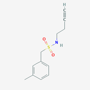 molecular formula C12H15NO2S B2758859 N-(but-3-yn-1-yl)-1-(m-tolyl)methanesulfonamide CAS No. 1351645-65-2