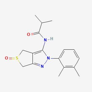 B2758864 N-(2-(2,3-dimethylphenyl)-5-oxido-4,6-dihydro-2H-thieno[3,4-c]pyrazol-3-yl)isobutyramide CAS No. 958587-05-8