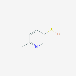 molecular formula C6H6LiNS B2758915 lithium(1+) ion (6-methylpyridin-3-yl)sulfanide CAS No. 2174008-21-8