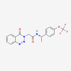 molecular formula C18H15F3N4O3 B2758957 Tak-041 CAS No. 1929519-13-0