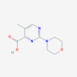 molecular formula C10H13N3O3 B2758959 5-Methyl-2-(morpholin-4-yl)pyrimidine-4-carboxylic acid CAS No. 1702999-61-8