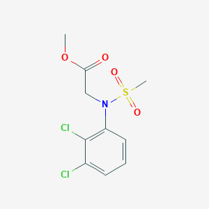 molecular formula C10H11Cl2NO4S B2759003 Methyl N-(2,3-dichlorophenyl)-N-(methylsulfonyl)glycinate CAS No. 432011-20-6