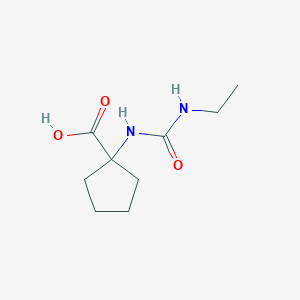 molecular formula C9H16N2O3 B2759145 1-[(Ethylcarbamoyl)amino]cyclopentane-1-carboxylic acid CAS No. 954256-60-1