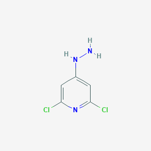 molecular formula C5H5Cl2N3 B2759148 2,6-Dichloro-4-hydrazinylpyridine CAS No. 893616-23-4