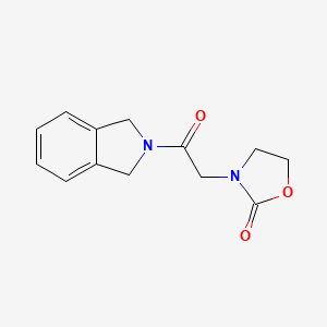 molecular formula C13H14N2O3 B2759166 3-(2-(Isoindolin-2-yl)-2-oxoethyl)oxazolidin-2-one CAS No. 2034286-02-5