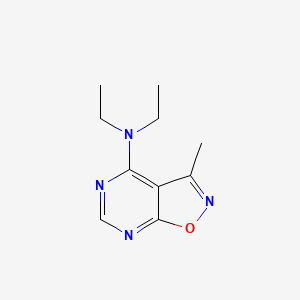 molecular formula C10H14N4O B2759189 N,N-diethyl-3-methyl-[1,2]oxazolo[5,4-d]pyrimidin-4-amine CAS No. 672925-38-1