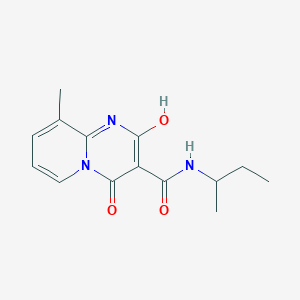 molecular formula C14H17N3O3 B2759226 N-(butan-2-yl)-2-hydroxy-9-methyl-4-oxo-4H-pyrido[1,2-a]pyrimidine-3-carboxamide CAS No. 886913-32-2