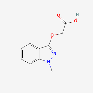 molecular formula C10H10N2O3 B2759234 (1-Methyl-1H-indazol-3-yloxy)-acetic acid CAS No. 304443-72-9