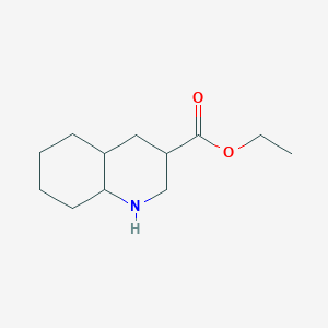 molecular formula C12H21NO2 B2759237 Ethyl decahydroquinoline-3-carboxylate CAS No. 1895301-34-4