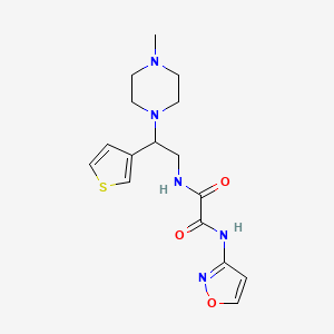B2759318 N1-(isoxazol-3-yl)-N2-(2-(4-methylpiperazin-1-yl)-2-(thiophen-3-yl)ethyl)oxalamide CAS No. 946328-74-1