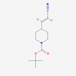 molecular formula C13H20N2O2 B2759361 tert-butyl 4-[(E)-2-cyanovinyl]piperidine-1-carboxylate CAS No. 1153949-26-8