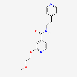 molecular formula C16H19N3O3 B2759412 2-(2-methoxyethoxy)-N-(2-(pyridin-4-yl)ethyl)isonicotinamide CAS No. 2034301-43-2