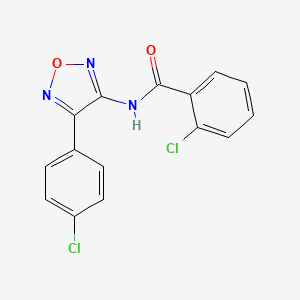 2-chloro-N-[4-(4-chlorophenyl)-1,2,5-oxadiazol-3-yl]benzamide