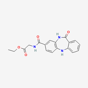 ethyl 2-(11-oxo-10,11-dihydro-5H-dibenzo[b,e][1,4]diazepine-8-carboxamido)acetate