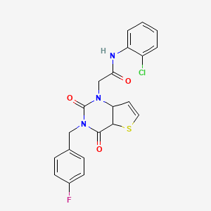 N-(2-chlorophenyl)-2-{3-[(4-fluorophenyl)methyl]-2,4-dioxo-1H,2H,3H,4H-thieno[3,2-d]pyrimidin-1-yl}acetamide