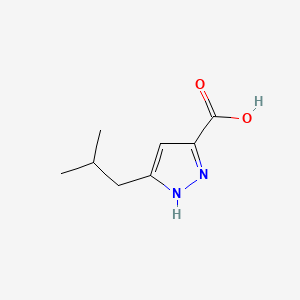 B2759462 3-Isobutyl-1H-pyrazole-5-carboxylic acid CAS No. 112-77-6; 890591-01-2; 92933-49-8