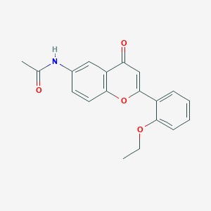 N-[2-(2-ethoxyphenyl)-4-oxochromen-6-yl]acetamide
