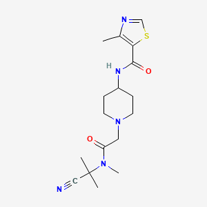 N-(1-{[(1-cyano-1-methylethyl)(methyl)carbamoyl]methyl}piperidin-4-yl)-4-methyl-1,3-thiazole-5-carboxamide