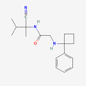 N-(1-cyano-1,2-dimethylpropyl)-2-[(1-phenylcyclobutyl)amino]acetamide