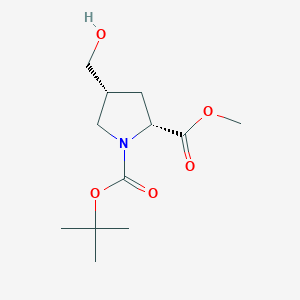 1-tert-Butyl 2-methyl (2R,4R)-4-(hydroxymethyl)pyrrolidine-1,2-dicarboxylate