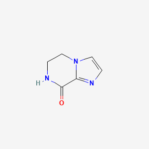 molecular formula C6H7N3O B2759500 6,7-Dihydroimidazo[1,2-A]pyrazin-8(5H)-one CAS No. 740082-70-6