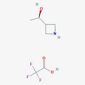 molecular formula C7H12F3NO3 B2759585 (R)-1-(Azetidin-3-yl)ethan-1-ol 2,2,2-trifluoroacetate CAS No. 2089246-11-5