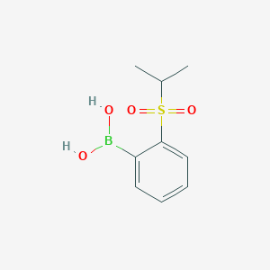molecular formula C9H13BO4S B2759618 [2-(Propane-2-sulfonyl)phenyl]boronic acid CAS No. 2377611-12-4