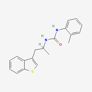 molecular formula C19H20N2OS B2759635 1-(1-(Benzo[b]thiophen-3-yl)propan-2-yl)-3-(o-tolyl)urea CAS No. 2034470-94-3