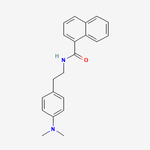 molecular formula C21H22N2O B2759660 N-(4-(dimethylamino)phenethyl)-1-naphthamide CAS No. 953167-75-4