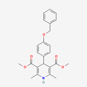 Dimethyl 2,6-dimethyl-4-(4-phenylmethoxyphenyl)-1,4-dihydropyridine-3,5-dicarboxylate