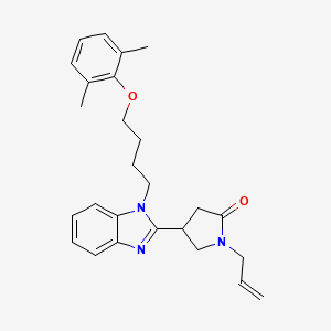 1-allyl-4-(1-(4-(2,6-dimethylphenoxy)butyl)-1H-benzo[d]imidazol-2-yl)pyrrolidin-2-one