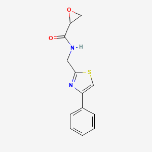 N-[(4-Phenyl-1,3-thiazol-2-yl)methyl]oxirane-2-carboxamide