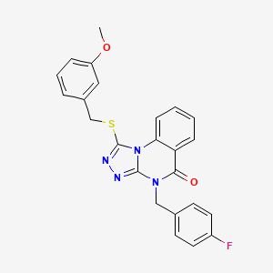 4-(4-fluorobenzyl)-1-[(3-methoxybenzyl)thio][1,2,4]triazolo[4,3-a]quinazolin-5(4H)-one