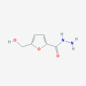 molecular formula C6H8N2O3 B2759688 5-(Hydroxymethyl)furan-2-carbohydrazide CAS No. 859303-94-9