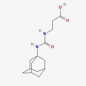 molecular formula C14H22N2O3 B2759689 3-{[(1-Adamantylamino)carbonyl]amino}propanoic acid CAS No. 33205-70-8